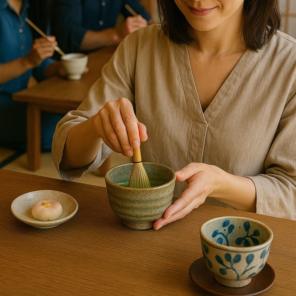 【原宿 平日】江戸塗りプラン・400年の歴史!江戸時代より続く茶器の絵付とお茶とお菓子の体験