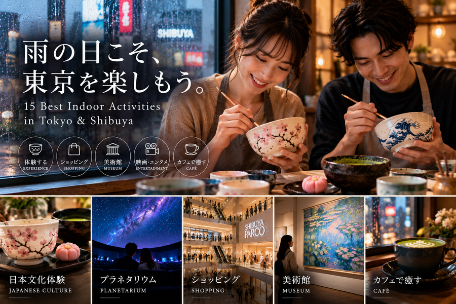 東京・渋谷の雨の日に楽しめる室内スポット15選｜デート・観光・体験完全ガイド
