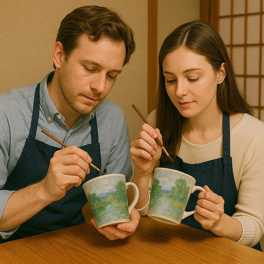 江戸茶寮｜世界にひとつだけの茶器を作る絵付け体験  日本の伝統とアートを融合した特別な時間