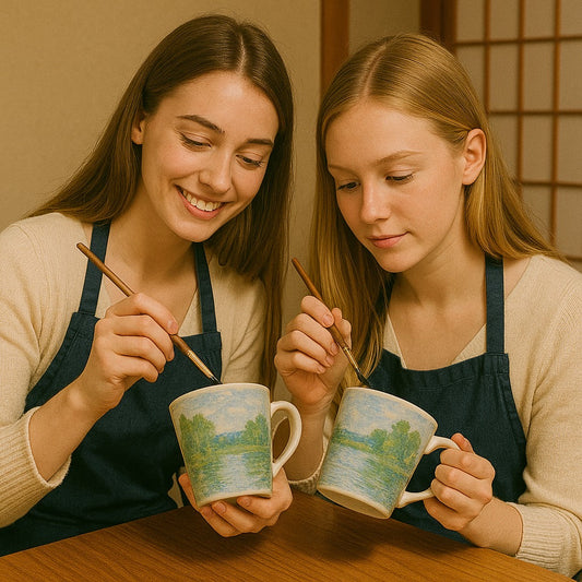 Edo Saryo | Hand-Paint Your Own Japanese Tea Bowl    江戸茶寮｜あなただけの茶器に絵付体験