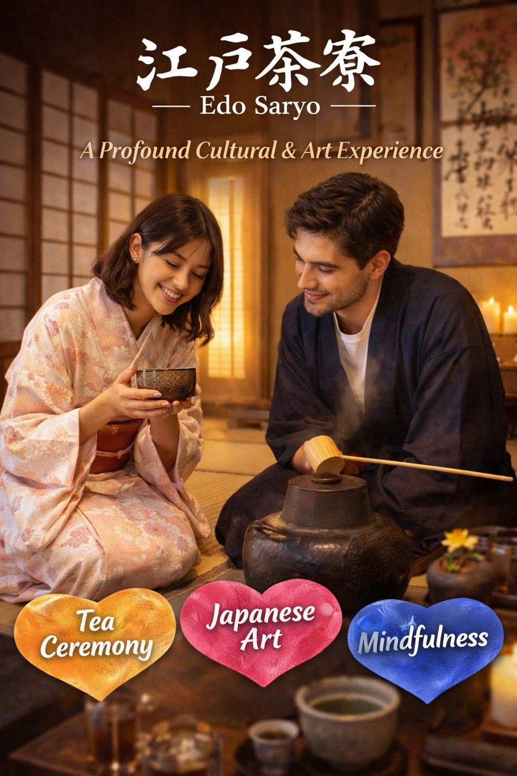 Edo Saryo – A Profound Japanese Cultural &amp; Art Experience  Experience the Spirit of Japan Through Art, Tea, and Mindfulness