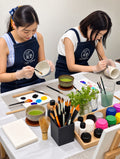 【土日祝】 ４名様プラン　江戸茶寮　江戸塗り　友達プラン｜渋谷で茶器絵付け・抹茶・和菓子体験｜女子会・誕生日・雨の日OK